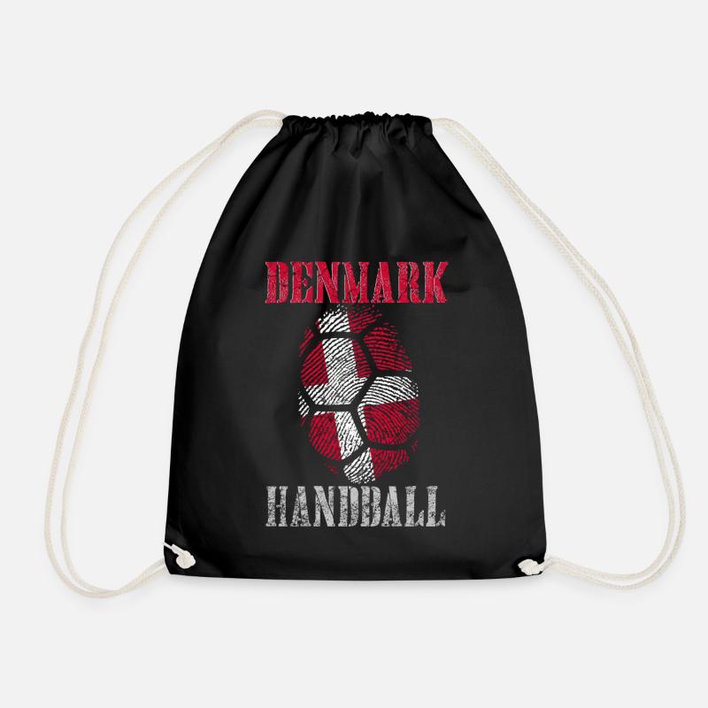 Dänemark Handball - Turnbeutel - Schwarz