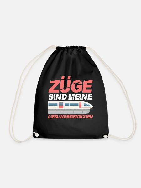 Modelleisenbahn Eisenbahner Zug Eisenbahn - Turnbeutel - Schwarz