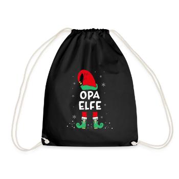 Opa Elf - Turnbeutel - Schwarz - Vorne
