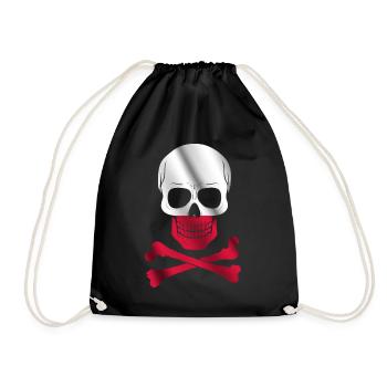 Poland Flag - Drawstring Bag - black - Front