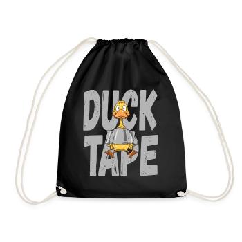 Duck Tape for Men and Women - Drawstring Bag - black - Front