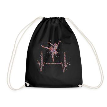 Ballet Heartbeat Ballet École de ballet Danse - Sac de sport léger - noir - Devant