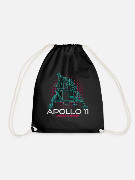 Apollo Mondlandefähre - Turnbeutel - Schwarz