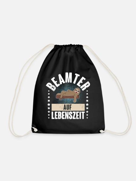 Beamter auf Lebenszeit - Turnbeutel - Schwarz