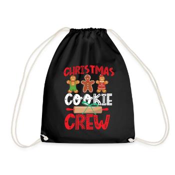 Cuire au four des biscuits de Noël - Sac de sport léger - noir - Devant