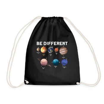 Soyez différent - Venus Planet Solar System - Sac de sport léger - noir - Devant