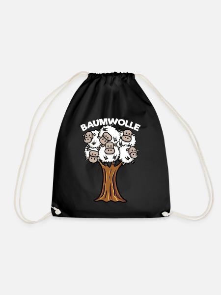 Baumwolle - Turnbeutel - Schwarz
