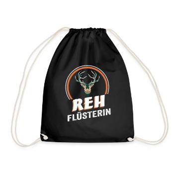 Reh Flüsterin - Turnbeutel - Schwarz - Vorne