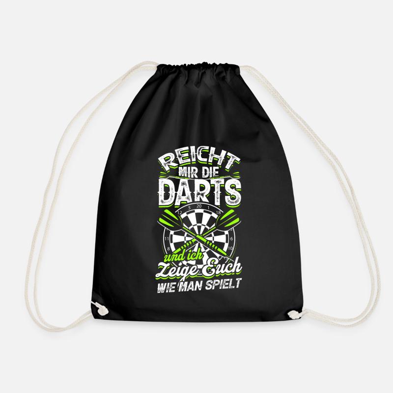 Reicht Mir Die Darts Dartpfeil Dart Geschenk - Turnbeutel - Schwarz