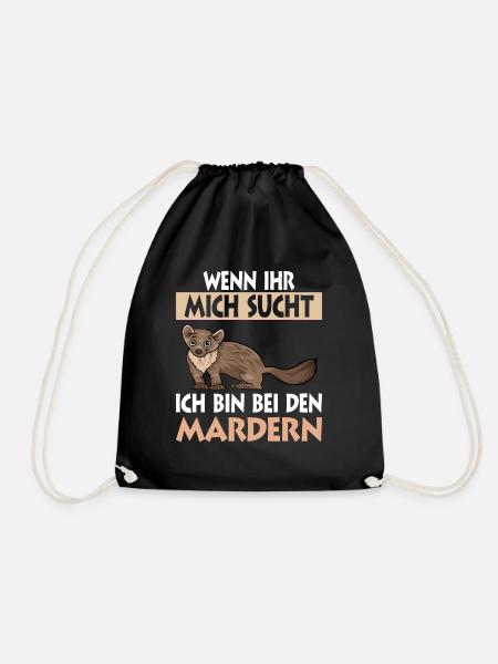 Marder - Turnbeutel - Schwarz