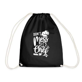 Cuisine Cuisine Chef de cuisine ne pas - Sac de sport léger - noir - Devant