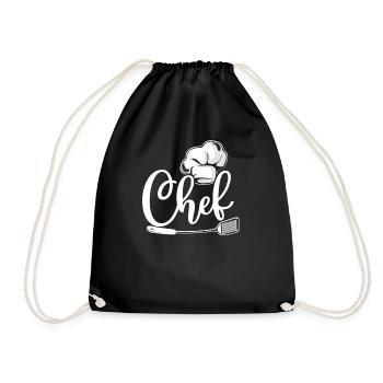 Cooking Cook Kitchen Chef Chef - Turnbeutel - Schwarz - Vorne