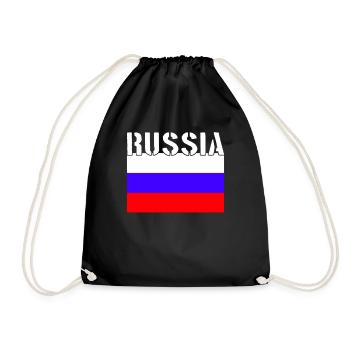 Drapeau de la Russie - Sac de sport léger - noir - Devant