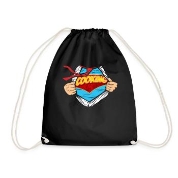 Cuisine Cuisine Super-héros Cuisine - Sac de sport léger - noir - Devant