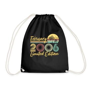 February 2006 Limited Edition - Drawstring Bag - black - Front