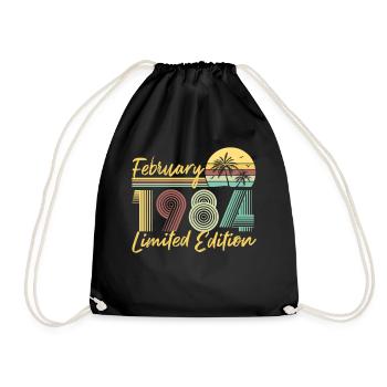 February 1984 Limited Edition - Drawstring Bag - black - Front