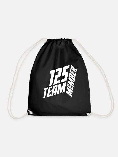 TEAM MEMBER 125 JERSEY NUMBER SHIRT NUMBER - Turnbeutel - Schwarz