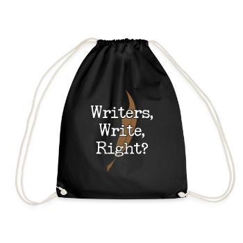 Writing Novel Writer & Published - Drawstring Bag - black - Front