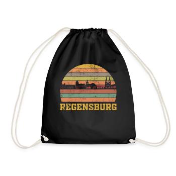 Regensburg - Turnbeutel - Schwarz - Vorne