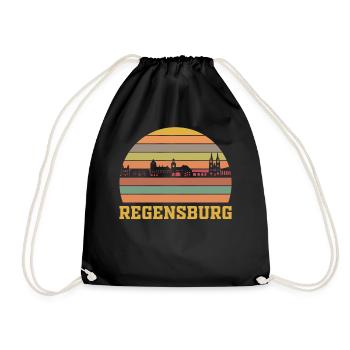 Regensburg - Turnbeutel - Schwarz - Vorne