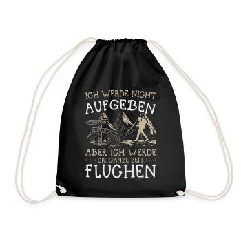 Buen Camino Alpenüberquerung Oberstdorf Meran E5 - Turnbeutel - Schwarz - Vorne