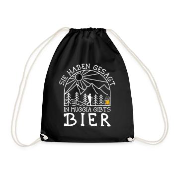 Alpenüberquerung Kärnten Muggia Wanderweg - Turnbeutel - Schwarz - Vorne