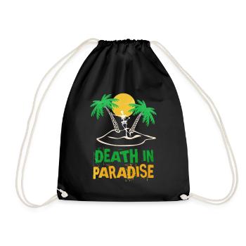 Death in Paradise motiv - geschenkidee - Turnbeutel - Schwarz - Vorne