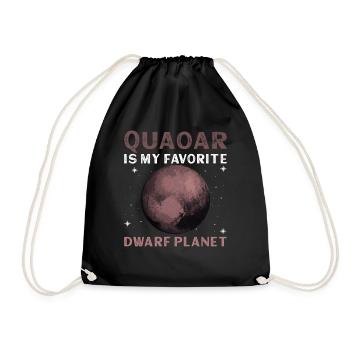 Quaoar Is My Favorite Dwarf Planet - Quaoar - Turnbeutel - Schwarz - Vorne