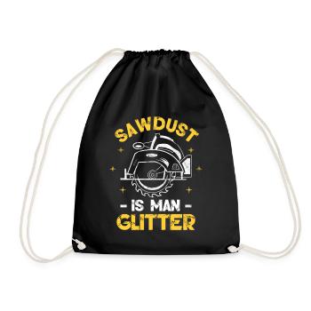 La sciure de bois est l’homme glitter - Sac de sport léger - noir - Devant