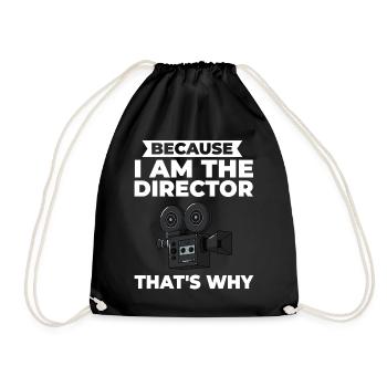 Film Director Filmmakers Film Camera Film - Drawstring Bag - black - Front
