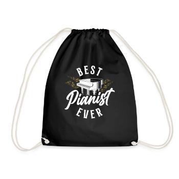 Professeur de piano Pianiste Notes de musique - Sac de sport léger - noir - Devant