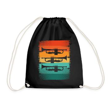 Trompette - Sac de sport léger - noir - Devant