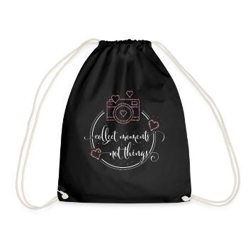 Photographer Photography Camera Photographer - Drawstring Bag - black - Front