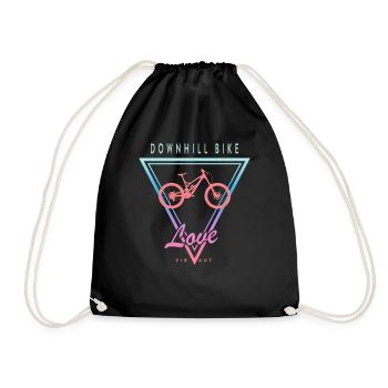 Amour de vélo de descente en détresse - Sac de sport léger - noir - Devant