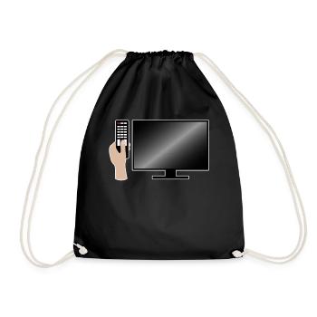 Télévision TV TV Cinéma Films Cadeau - Sac de sport léger - noir - Devant