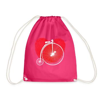 HIGH WHEEL - Drawstring Bag - fuchsia - Front