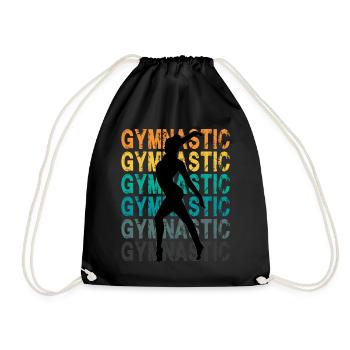 Gymnastique pour un gymnaste Gymnaste au sol - Sac de sport léger - noir - Devant