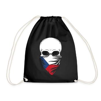 Dia De Los Muertos - Czech Republic Skull - Turnbeutel - Schwarz - Vorne