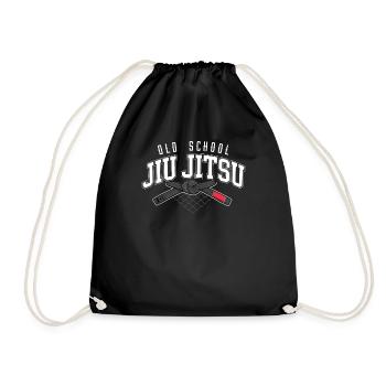 Jiu Jitsu Black Belt Old School - Turnbeutel - Schwarz - Vorne