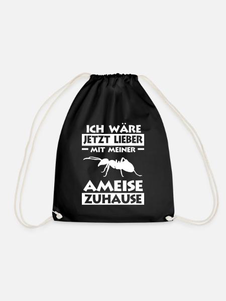 Ameise Ameisen - Turnbeutel - Schwarz