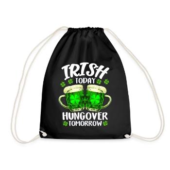 Saint-Patrick Cloverleaf Irish Beer Cadeau - Sac de sport léger - noir - Devant