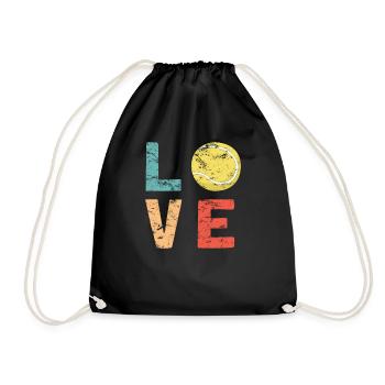 Vintage Padel Tennis Love Design Drôle Padel - Sac de sport léger - noir - Devant
