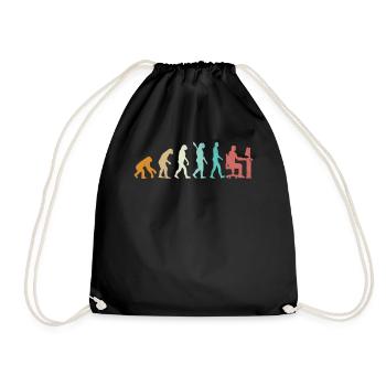 Evolution Programmeur Codeur Gamer Développeur Geek - Sac de sport léger - noir - Devant