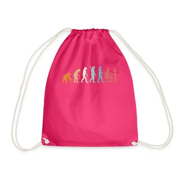 Evolution Programmeur Codeur Gamer Développeur Geek - Sac de sport léger - fuchsia - Devant