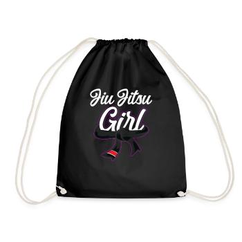Jiu Jitsu Girl Jiu Jitsu Girl - Drawstring Bag - black - Front