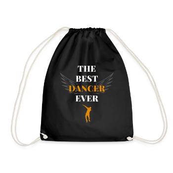 The best dancer ever - Drawstring Bag - black - Front