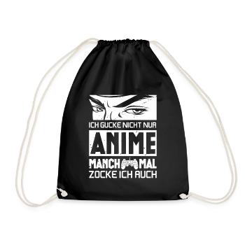 Anime Manga - Turnbeutel - Schwarz - Vorne