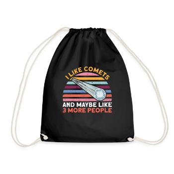 J’aime les comètes et peut-être comme 3 autres personnes - Comet - Sac de sport léger - noir - Devant