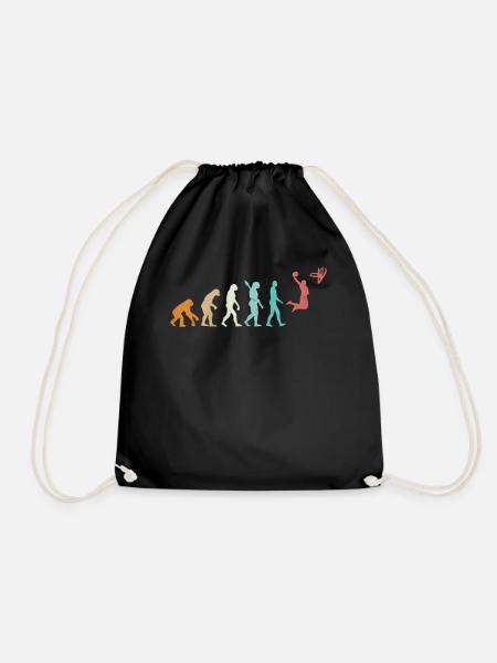 Evolution Of Basketball - Turnbeutel - Schwarz