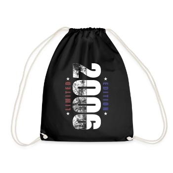 Grunge Birthday Limited Edition 2006 Born 2006 - Drawstring Bag - black - Front